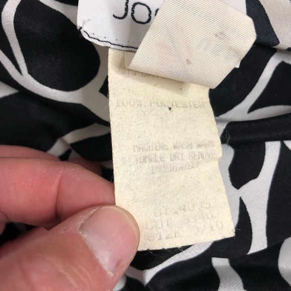 Jody of California Abstract Mock Neck Dress Vintage Boho Hippie 70's 80's Floral - Picture 11 of 11